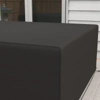 Outsunny Patio Furniture Cover for Outdoor Sectional Sofa Set Waterproof Windproof Oxford Fabric, 97" x 65" x 26", Black(m-7)
