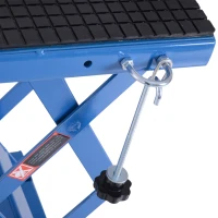 DURHAND 300 lbs Hydraulic Motorcycle Scissor Jack Lift Foot Step Wheels for Small Dirt Bikes(m-7)