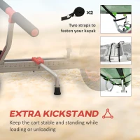 Soozier Kayak Cart Dolly Kayak Cart with Adjustable Width Red(m-5)