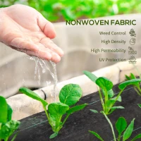 Outsunny 3ftx300ft Landscape Fabric, 4.6OZ Gardener Premium Weed Barrier Durable & Heavy-Duty Weed Block Gardening Mat, Easy Setup & Superior Weed Control Convenient Design(m-5)