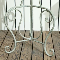 Outsunny Metal Bird Bath for Outdoors, 31" Tall Round Birdbath with Bird Statues and Decorative Stand, Freestanding Bird Feeder for Garden, Yard, Patio Decor, Bronze(m-9)