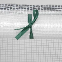 Outsunny 6' x 3' x 3' Portable Tunnel Greenhouse Outdoor Garden Mini with Large Zipper Doors & Water/UV PE Cover White(m-9)