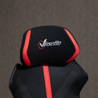 Vinsetto Racing Gaming Chair, Ergonomic Computer Chair with Footrest, Headrest, High Back Recliner Swivel Seat with Adjustable Height, Black Red(m-10)