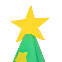 HOMCOM 7 Feet Tall Christmas Inflatable Tree, LED Lighted with Santa Claus, Snowman and Gift Box for Home Indoor Outdoor Garden Lawn Decoration Party Prop(m-9)