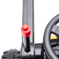 Aosom Kids Tractor 6V Battery Powered Digger Ride On Excavator Music Headlight Moving Forward Backward Yellow(m-10)