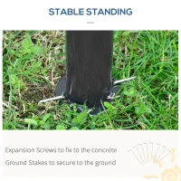 Outsunny 9' x 10' Outdoor Hardtop Gazebo Canopy w/ Double PC Roof, Steel Frame, Nettings, Curtains for Garden Lawn Deck, Khaki(m-7)