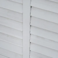 Outsunny 75 Gallon Wooden Storage Box patio Deck Box Bench, Garden Backyard Outdoor Storage Container with Aerating Gap & Weather-Fighting Finish, White(m-9)