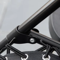 Outsunny 2 Piece Foldable Lounge Chair with Canopy Shade, Outdoor Zero Gravity Chair w/ Side Tray & Cup Holder, Reclining Lounger w/ Breathable Mesh Fabric Seat, Pillow, Black(m-10)