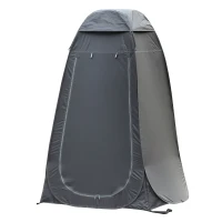 Outsunny Pop Up Shower Tent, Portable Privacy Room for Outdoor Changing, Dressing, Fishing Storage with Carrying Bag, Black(m-11)