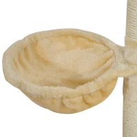 PawHut 79" Scratching Kitten Tree Condo Kitten Scratch Activity Center Toys Beige(m-9)