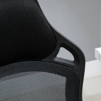 Vinsetto High Back Office Chair Mesh Desk Chair with Adjustable Backrest, Swivel Task Chair with Ergonomic Design Conference Office, Black(m-10)