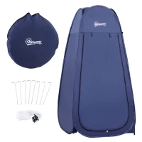 Navy Blue Popup Shower Tent - Portable Changing Room(m-1)