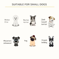 PawHut Furniture Style Dog Crate, Pet Cage Kennel End Table, Indoor Decorative Dog House, with Wooden Top, Door, for Small Dogs, Brown(m-7)