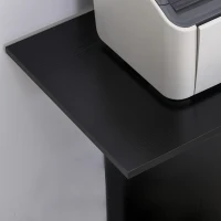 Vinsetto Mobile Printer Stand, Rolling File Cabinet Cart with Wheels, Adjustable Shelf, Drawer and CPU Stand, Black(m-7)