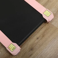 Soozier Home Gym Treadmill, Walking / Jogging Exercise Machine w/ LCD Monitor, Pink(m-9)