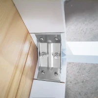 HOMCOM 47" x 30" Dining Table, Farmhouse Dining Room Table with Pine Wood Frame, Space Saving Kitchen Table, Natural(m-10)