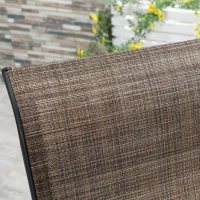 Outsunny 5-Piece Outdoor Patio Dining Set, 4 Swivel Rocker Chairs and 37" x 37" Dining Table Furniture Set with Umbrella Hole for Garden, Lawn and Backyard, Black (Umbrella not included)(m-7)