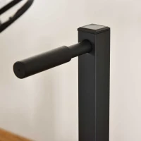 Soozier Dip Station with Padded Handles, Multifunctional Fitness Training Dip Bar for Indoor Home Gym Workout, Black(m-9)