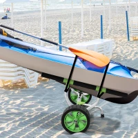 Soozier Kayak Cart Dolly Kayak Cart with Adjustable Width Green(m-8)