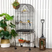 PawHut 60" Large Bird Cage with Openable Top for Cockatie, Sun Conure(m-8)