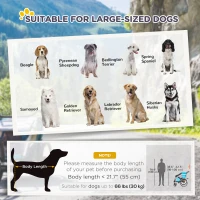 Aosom 2-in-1 Pet Bike Trailer, Dog Stroller, Foldable Carrier with Wheels for Puppies, Cats, Camping, Hiking, Biking, Blue(m-5)