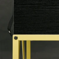 HOMCOM Hallway Console Table Entryway Table with 2 Drawers and Storage Shelf for Living Room Bedroom Behind Sofa Black(m-10)