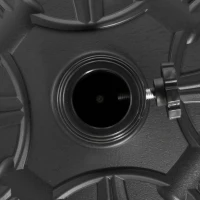 Outsunny 29lbs Cement Round Umbrella Base Heavy Duty 19" HDPE Parasol Stand, Black(m-9)