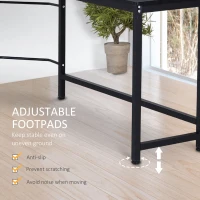 Vinsetto 66 Inch L-Shaped Computer Desk Large Size Corner Table PC Laptop Study Workstation, for Home Office, Black(m-5)