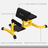 Soozier Multifunction Adjustable Squat Machine Deep Sissy Squat Leg Exerciser Push Up Ab Strength Training Home Gym Workout(m-7)