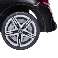 Aosom 12V Ride On Car with Parent Remote Control Two Motors Music Lights Suspension Wheels for 3-6 Years Black(m-10)