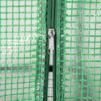 Outsunny Portable Greenhouse, Outdoor Hot House Plant Flower Greenhouse with 4 Tier Shelves, Steel Frame, PE Cover, Dark Green(m-9)