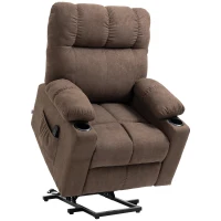 HOMCOM Lift Chair Recliners for Elderly with Footrest, Coffee(m-11)