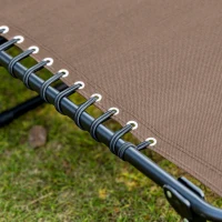 Outsunny Outdoor Folding Chaise Lounge, Reclining Lounge Chair with Adjustable Backrest and Removable Pillow, Brown(m-10)