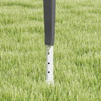 Outsunny 10x10ft Party Tent Portable Gazebo, Folding Garden Canopy Event Shelter Outdoor Sunshade Grey(m-10)