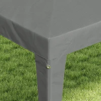 Outsunny 10x10ft Party Tent Portable Gazebo, Folding Garden Canopy Event Shelter Outdoor Sunshade Grey(m-9)