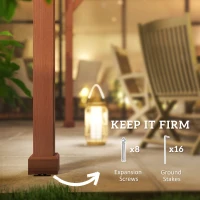 Outsunny 11' x 12.5' Outdoor Wood Pergola with Grape Trellis for Patio, Deck, Backyard, Lawn(m-5)