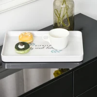 HOMCOM Kitchen Sideboard Storage Cabinet, Modern Coffee Bar with Push-Open Design and 2 Drawers for Living Room, Black(m-10)