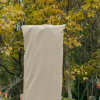 Outsunny Garden Parasol Cover, Outdoor Cantilever Umbrella Cover with Zipper, Khaki(m-6)