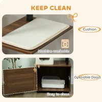 PawHut 68.5" Cat Tree with Litter Box Enclosure, 2 in 1 Cat Tower Hidden Litter Box Furniture with Scratching Posts, Brown(m-7)