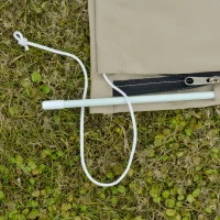 Outsunny Garden Parasol Cover, Outdoor Cantilever Umbrella Cover with Zipper, Khaki(m-10)