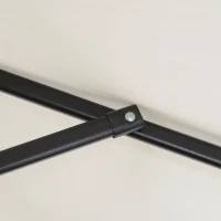 Outsunny 6.6FT Patio Umbrella, Outdoor Parasol with 6 Solid Ribs, Cream White(m-9)