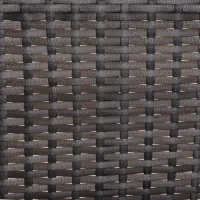 Outsunny 2-Person Patio Porch Swing Chair, Outdoor Rattan Hanging Bench with Cushion & 7.2 ft Steel Chains, Grey(m-10)