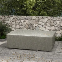 Outsunny Patio Furniture Covers Outdoor Scetional Table Chair Shelter, UV Rain Protective, 87.5" x 61" x 26.5", Grey(m-8)