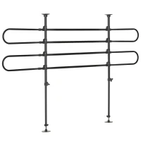 PawHut Adjustable Pet Car Barrier for SUVs, Vehicles, Vans, Back Seat Dog Fence Guard for Safety Car Travel, Black(m-2)