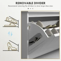 HOMCOM Shoe Storage with Seat, Upholstered Hallway Bench, Shoe Bench with Flip Drawer, Adjustable Shelf for 10 Pairs of Shoes(m-6)