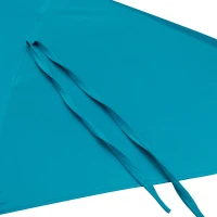 Outsunny 15ft Double-sided Patio Umbrella with Twin Canopy, Extra Large Outdoor Parasol with Crank for Pool, Deck, Market, Sky Blue(m-13)