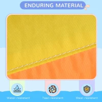 Outsunny 7 in 1 Water Slide w/ Slide Pool Climbing Wall Water Cannon Basketball Hoop Boxing Post Football Stand for 3-8 Years(m-6)