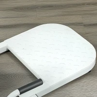 Soozier Foldable Sissy Squat Machine, Hip Thrust Machine with Push Up Stand, Multipurpose Glute Workout Equipment, White(m-9)