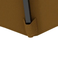 Outsunny 9FT 3 Tiers Outdoor Patio Umbrella with Crank, Push Button Tilt for Deck, Backyard and Lawn, Tan(m-9)