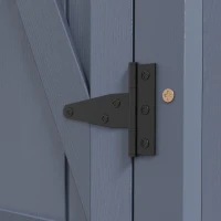 Outsunny Outdoor Storage Cabinet Garden Shed with Waterproof Galvanized Metal Roof and Lockable Door, Gray(m-8)